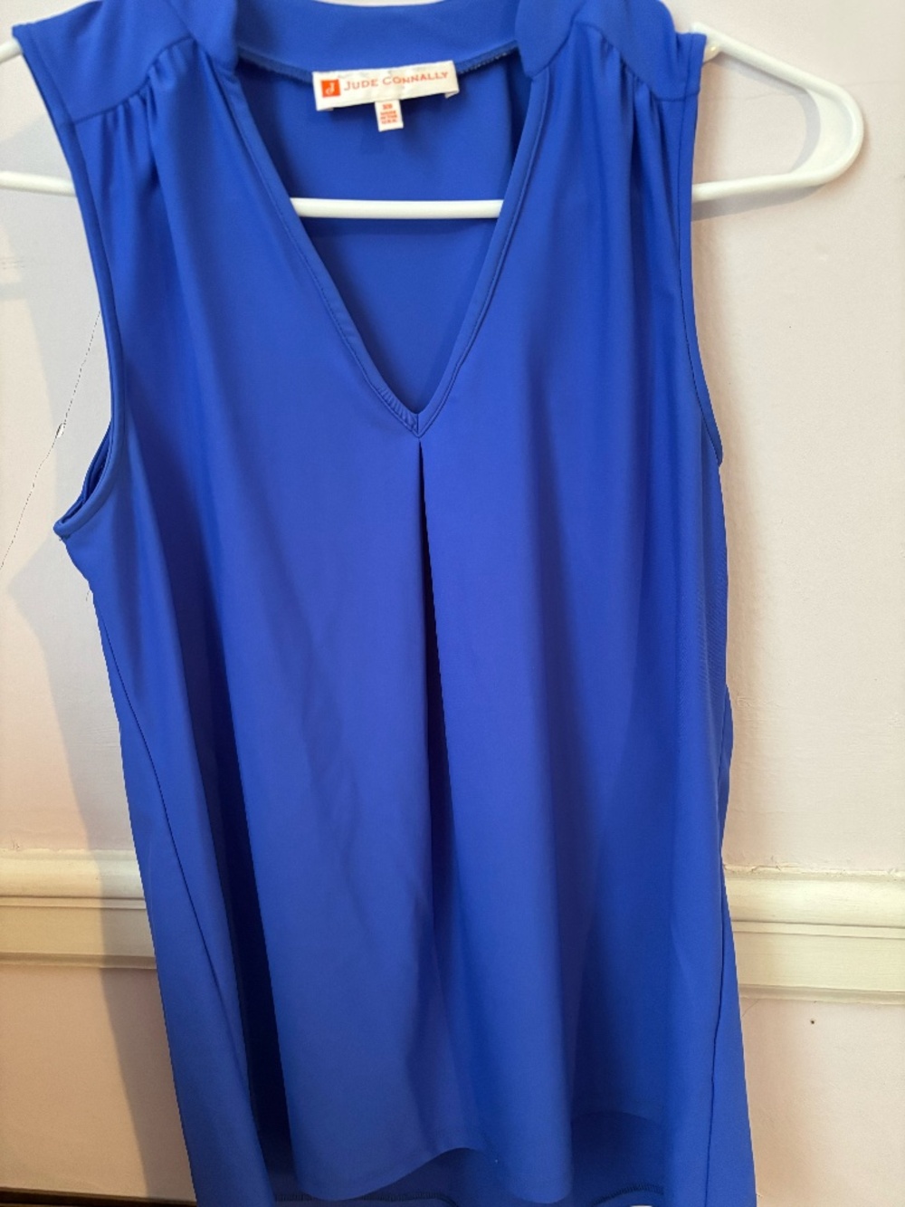 Jude Connally Cobalt Blue hi/low hem sleeveless tank